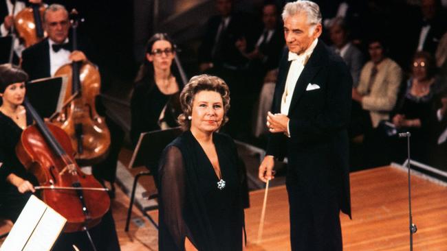 German mezzo soprano Christa Ludwig's 90th birthday is being celebrated by Deutsche Grammophon with a 12-CD box set of her recordings. She is pictured here with Leonard Bernstein. Picture: Siegfried Lauterwasser