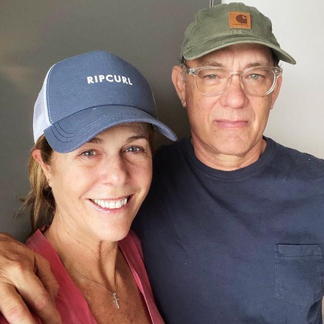 Rita Wilson and Tom Hanks shared updates from isolation on the Gold Coast. Picture: Instagram