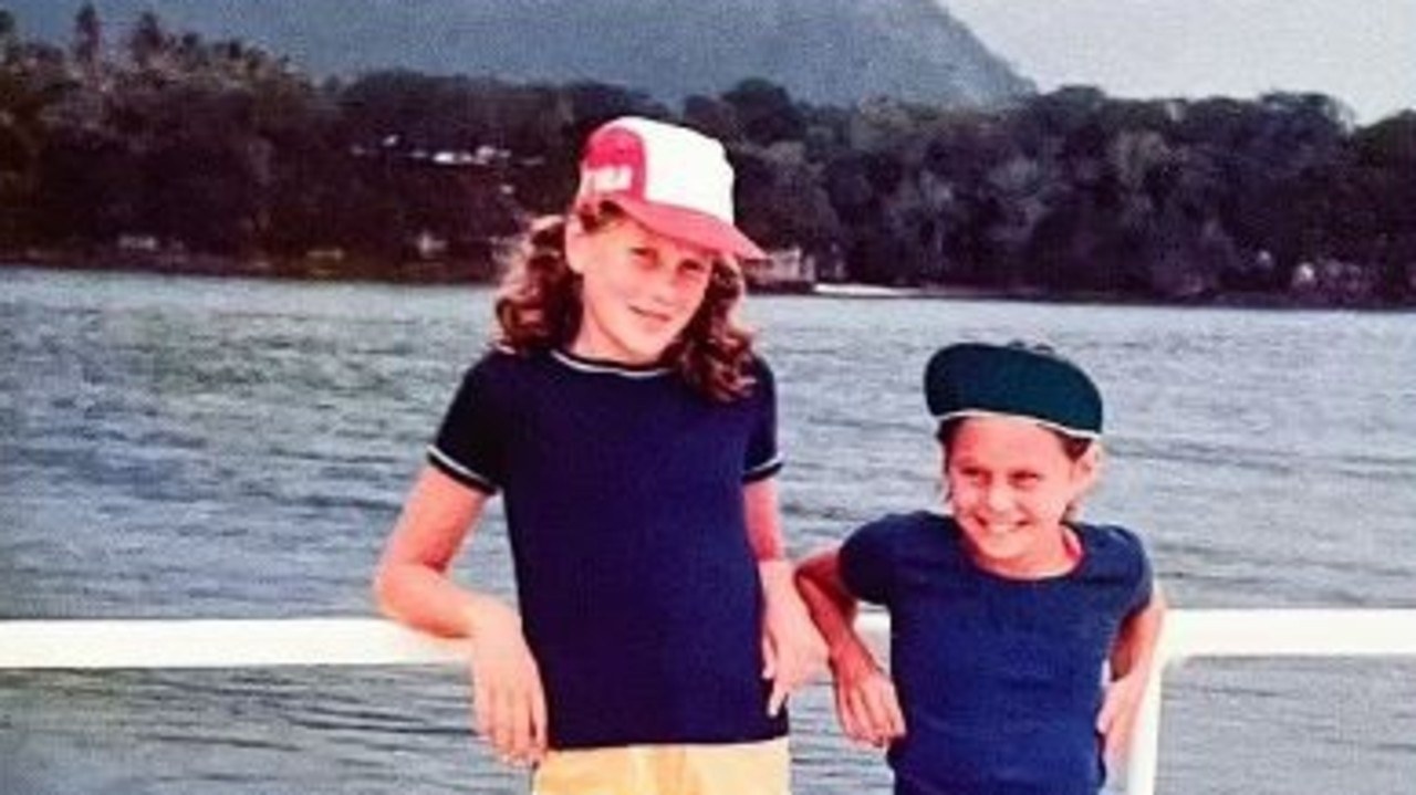 A young Nicole Kidman with her sister Antonia in Hawaii in the late 1970s. Picture: Instagram