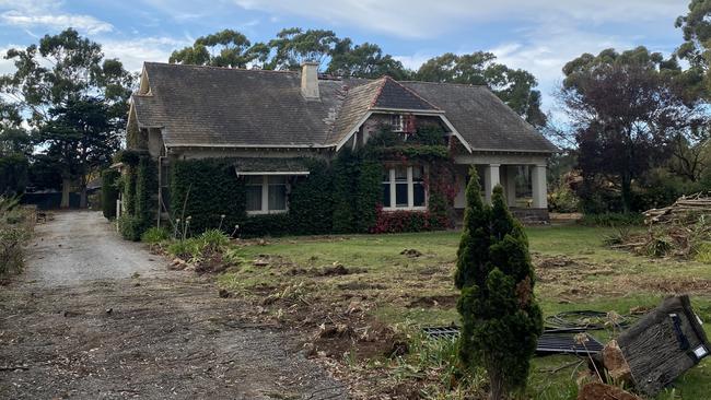 A shadow of its former glorious self, a historic home is set to be knocked down. Picture: Patrick James