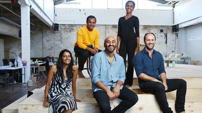 Monica Kumar, Jay Emmanuel, S. Shakthidharan, Eamon Flack and Nipuni Sharada are part of Counting and Cracking. Picture: Hollie Adams