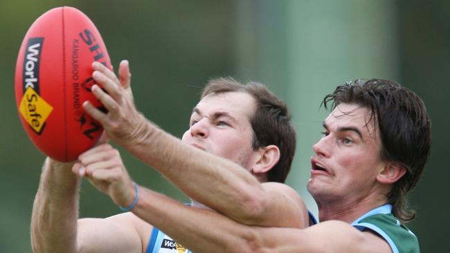 Geelong Amateur player Jackson Williams wins the ball. Picture: Mark Wilson