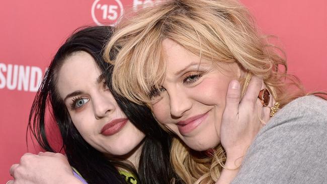 PARK CITY, UT - JANUARY 24: Frances Bean Cobain and Courtney Love attend the "Kurt Cobain: Montage Of Heck" Premiere during the 2015 Sundance Film Festival at The Marc Theatre on January 24, 2015 in Park City, Utah. (Photo by Paul Marotta/Getty Images for Sundance)