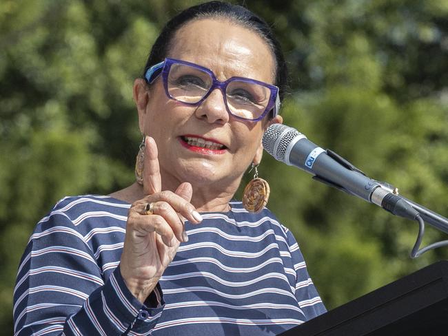 Minister for Indigenous Australians Linda Burney at the Yes23 Campaign and Come Together for Yes event in Brisbane, Sunday, July 2, 2023 - Picture: Richard Walker