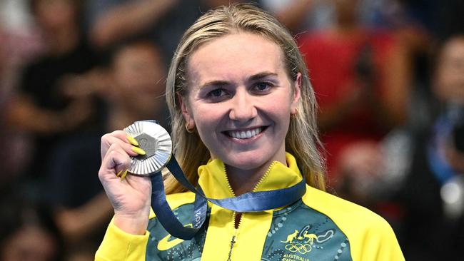 Ariarne Titmus walked away with a swag of gold and silver medals. Photo by SEBASTIEN BOZON / AFP)