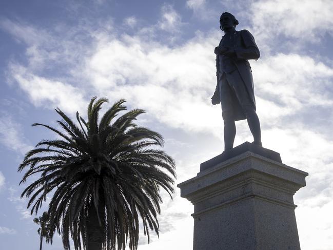 Captain Cook Statue in St Kilda, Melbourne. Picture: Wayne Taylor 10