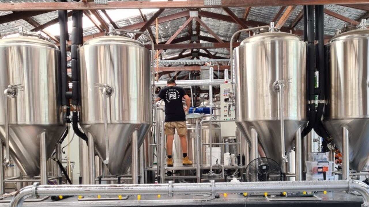 Brewer Jeremy James at work at the new Precinct Brewery in Miami