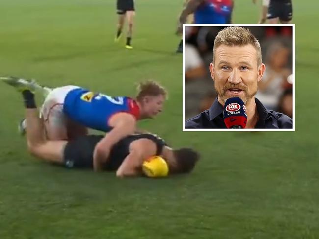 Nathan Buckley has called or calm. Photo: Fox Footy.