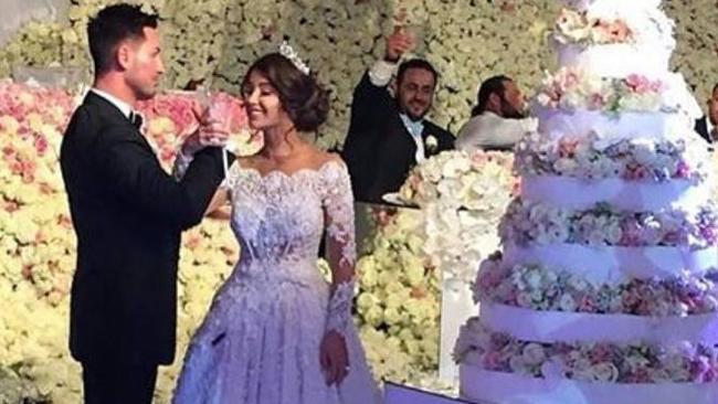 Salim’s wedding to Aysha Learmont, which culminated with divorce and an AVO in under a year. Picture: Supplied