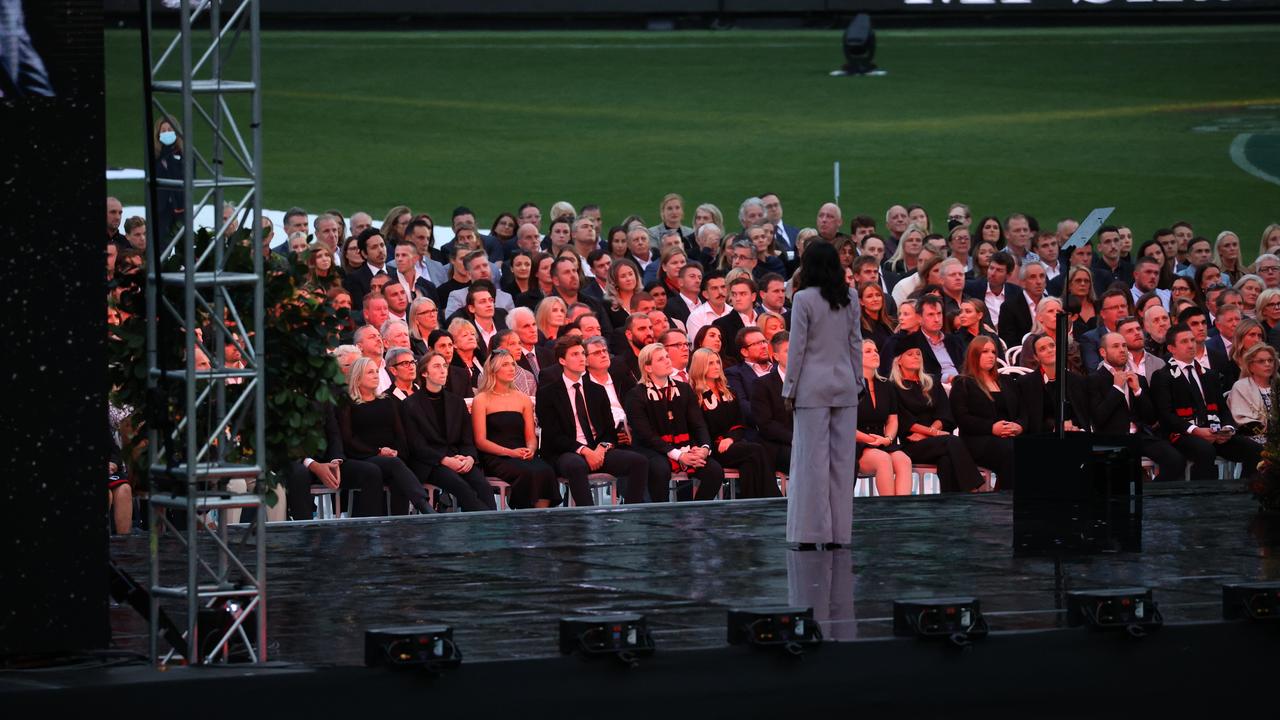 Shane Warnes family. Thousands attend the MCG for the Shane Warne Memorial service. Picture: Jason Edwards