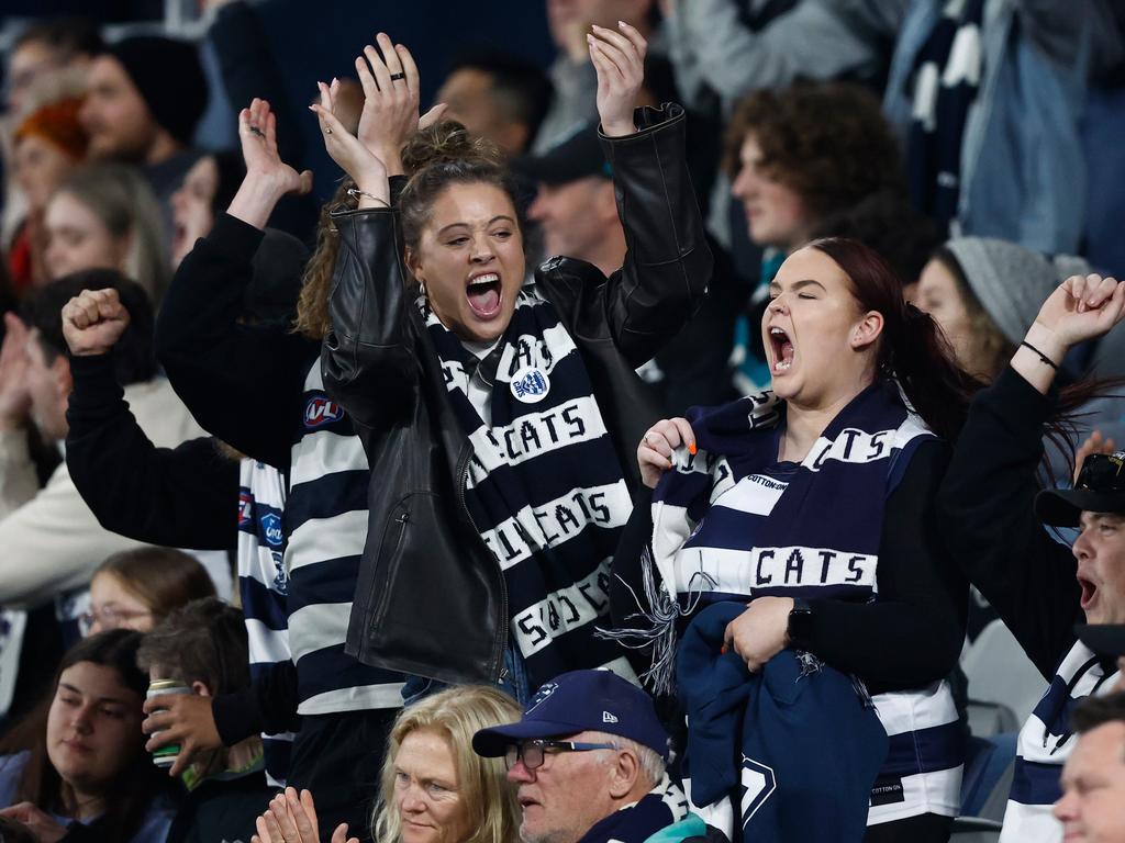 Geelong has built a formidable record at home in the past decade. Picture: Michael Willson/AFL Photos via Getty Images