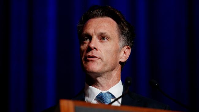 NSW Premier Chris Minns during the opening remarks of the NSW Drug Summit on Wednesday. Picture: NewsWire / Nikki Short