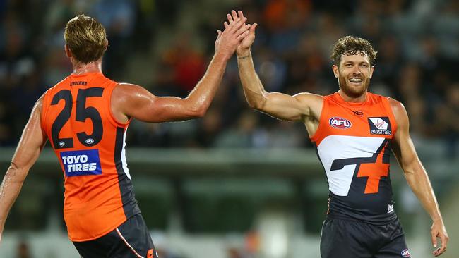 The Giants had plenty of contributors in the 10-goal win. Pic: Getty Images