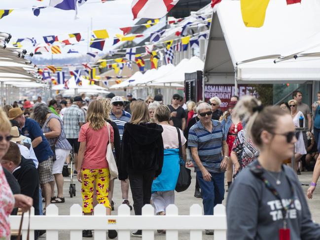 Taste Day 5: New Years Day Taste of Tasmania crowd. Picture: LUKE BOWDEN