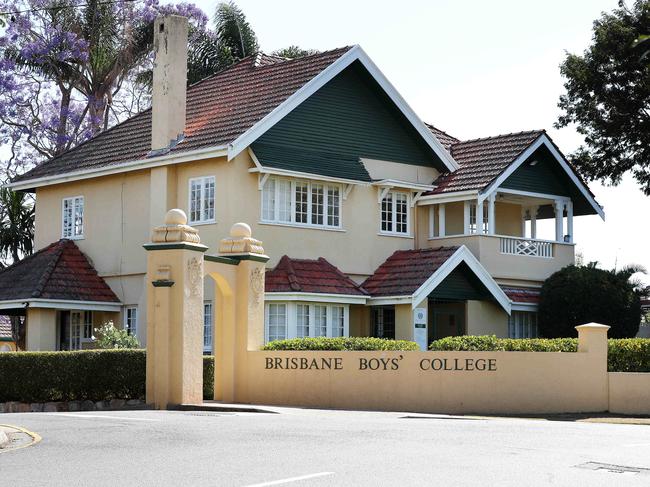 Police are investigating the involvement of Brisbane Boys’ College students in a Snapchat group where ‘potentially illegal’ explicit content was shared. Picture: Tara Croser
