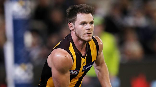 Hawthorn’s Blake Hardwick is the Round 15 Rising Star. Picture: Michael Klein