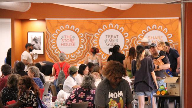 A free Christmas lunch for the was held for the Alice Springs community on Christmas Day. Picture: Gera Kazakov