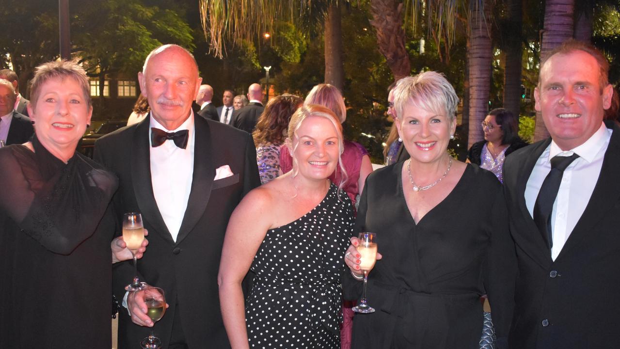 Lucinda Denman, Frank Denman, Donna McGuire, Janelle Wilson, Matt McGuire. IHF Gala Dinner, April 22, 2023