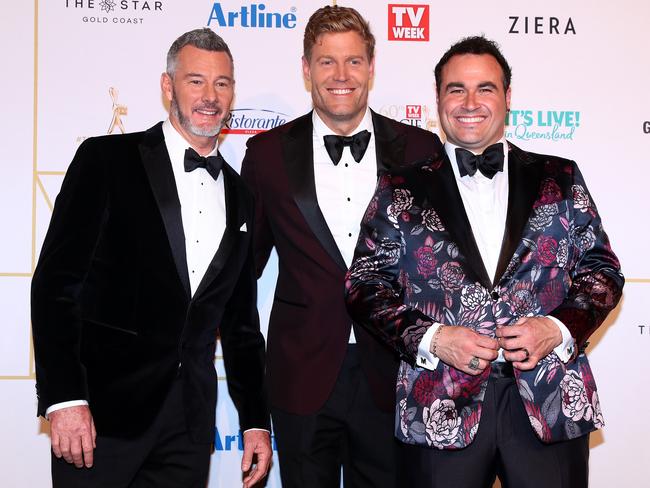 Three amigos: Barry Du Bois, Chris Brown and Miguel Maestre. Picture: Getty