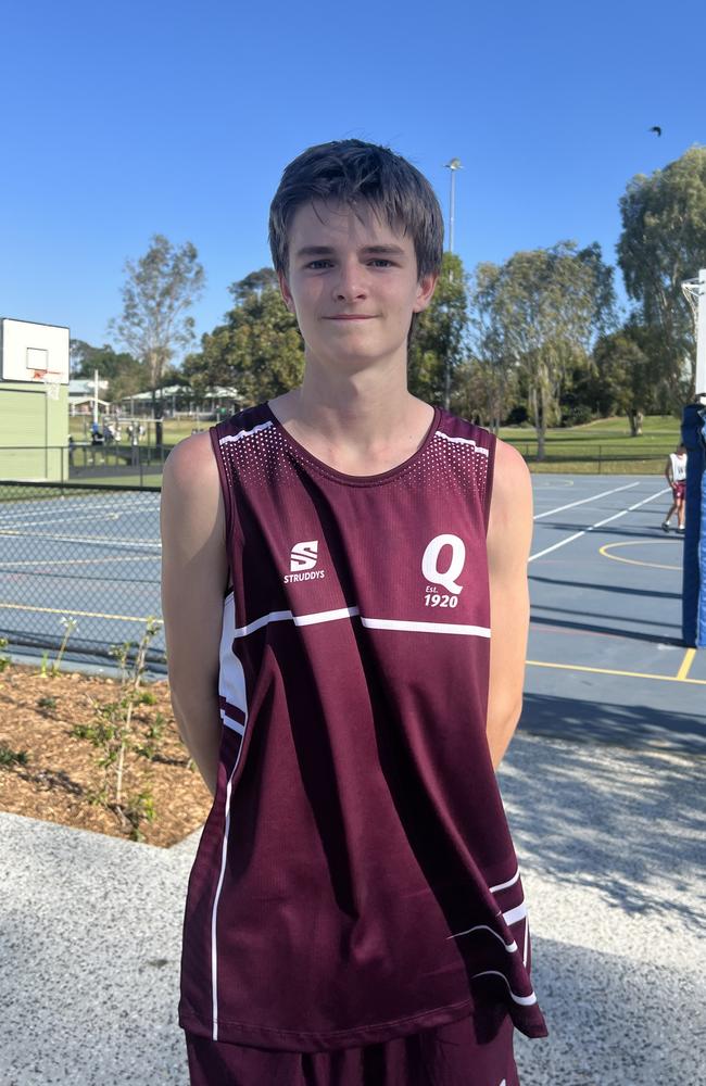 QRSS School Sport Netball under-19 boys. Pictured: Miller Page