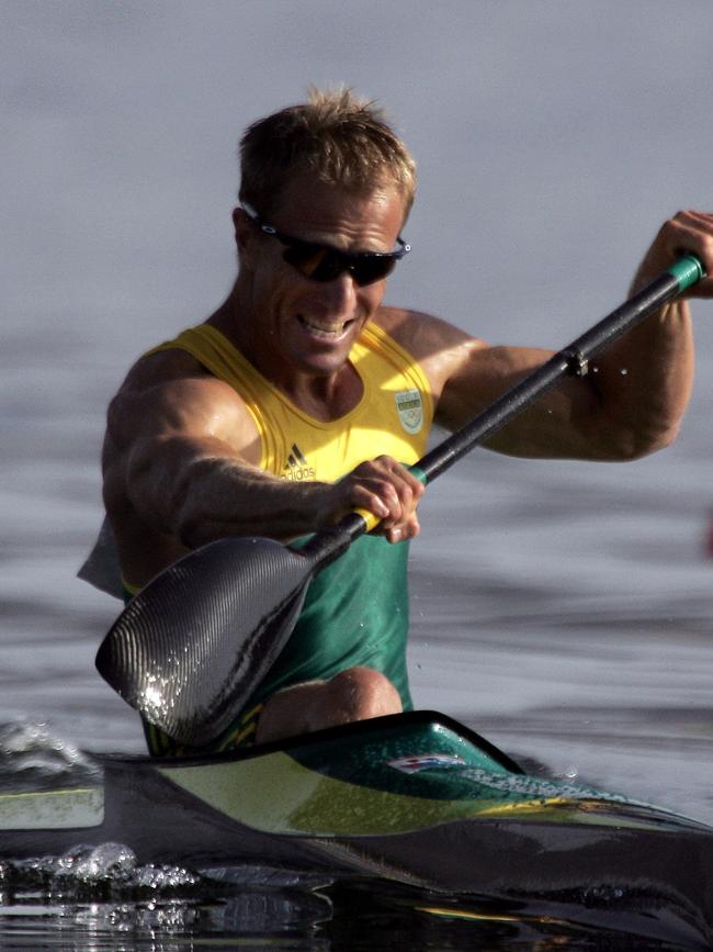 Nathan Baggaley won two silver medals in Athens in 2004 and the World Championship in the K1-500 in 2002 and 2003. Picture: AFP