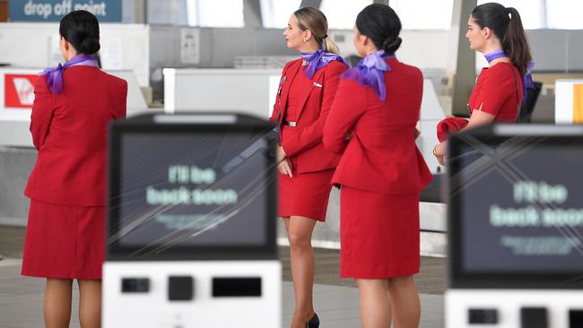 Virgin Australia is at the centre of a three-way battle, with bondholders joining US firms Bain and Cyrus in the race to become the airline’s new owner. Picture: AFP