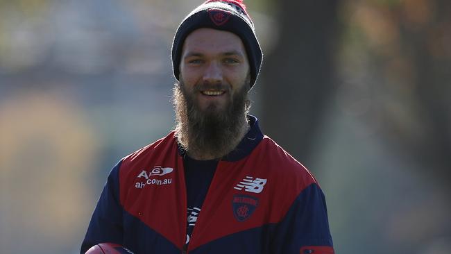 Max Gawn is one of the best performing players in SuperCoach this year because he scores plenty of points in time on. Picture: Wayne Ludbey