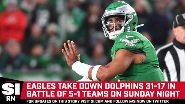 Sunday Night Football: Philadelphia Eagles take on Miami Dolphins