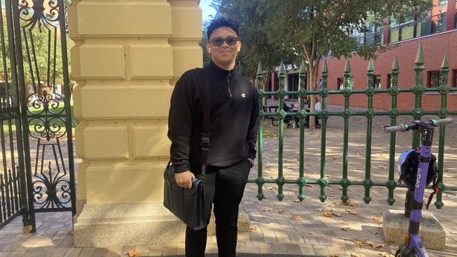 Phileo Simon, 22, University of Adelaide student