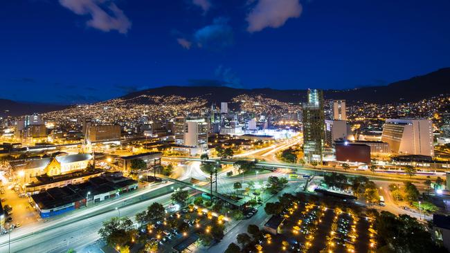 Medellin had become popular with tourists for its vibrant night-life and fascinating history. Picture: Medellin Convention &amp; Visitors Bureau