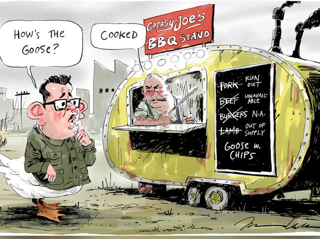 Johannes Leak Letters Cartoon for 07-08-20Version: Letters Cartoon  (1024x768 - Aspect ratio preserved, Canvas added)COPYRIGHT: The Australian's artists each have different copyright agreements in place regarding re-use of their work in other publications.Please seek advice from the artists themselves or the Managing Editor of The Australian regarding re-use.