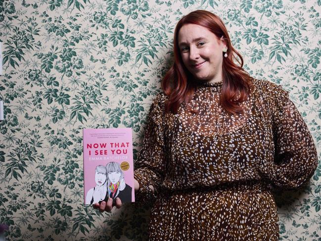 Portait of author Emma Batchelor at home in Canberra. She is the winner of the Vogel prize for her book 'Now that I see you'.