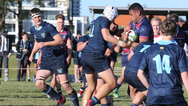 Pictured At The Southport School for the Queensland GPS First XV rugby union Rd 1: The Southport School v Brisbane Grammar School. Pic Mike Batterham