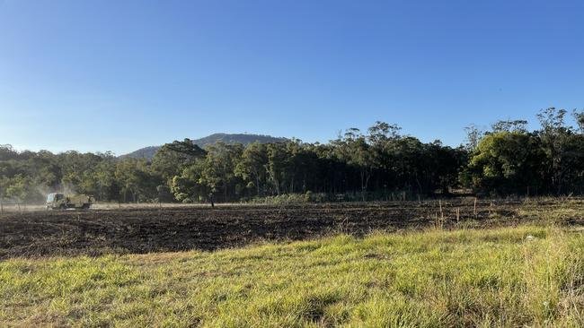 Multiple fire crews and waterbombing aircraft helped protect homes from a fast-moving grassfire at Beerwah on Tuesday afternoon.