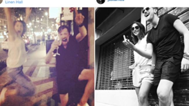 Joke isn’t funny anymore ... Alejandro Rhett and friends make fun of jobless ex-colleagues. Picture: Instagram