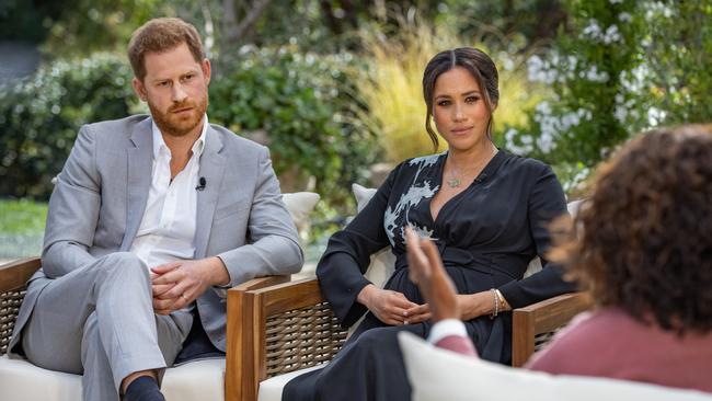 In their interview with Oprah Winfrey, Harry and Meghan have ‘actually done something politically significant, and wholly destructive ..’ Picture: Harpo Productions