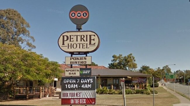 Erin Louise Rigby spat in the face or a worker at the Petrie Hotel. Picture: Google