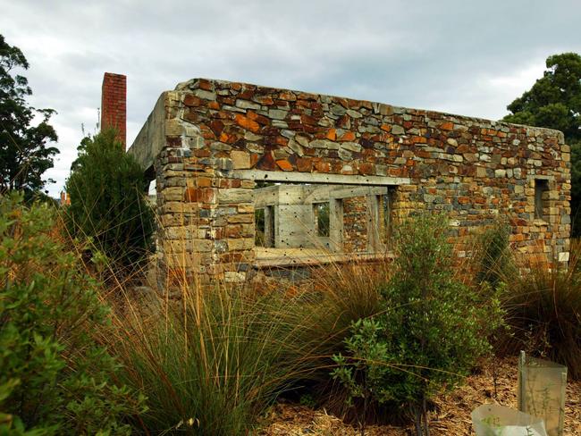 The remains of the Broad Arrow Cafe, the scene of the Port Arthur massacre.