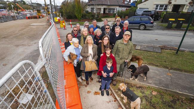 Officals are yet to show residents detailed plans for a major new railway station being built just metres from their Mont Albert homes. Picture: Rob Leeson.