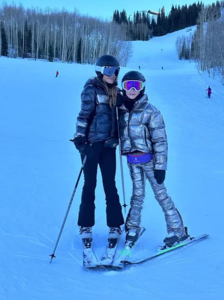 Ashlee was also skiing. Pictures: Instagram