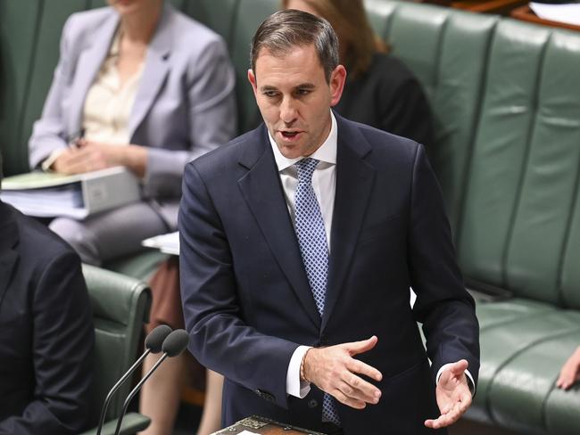 CANBERRA, Australia, NewsWire Photos. May 15, 2024: Federal Treasurer Jim Chalmers during Question Time at Parliament House in Canberra. Picture: NCA NewsWire / Martin Ollman