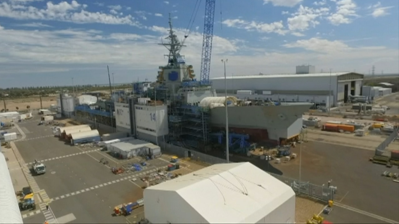 Australia's $90 billion naval shipbuilding program set to begin