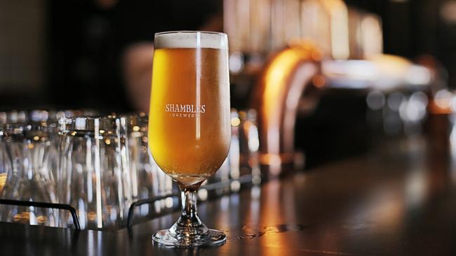 The Afternoon Delight Summer Ale, brewed at the Shambles Brewery, Hobart. Picture: MATHEW FARRELL