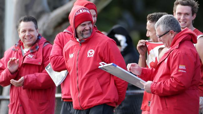 Anthony McGregor (centre) took the Bloods to the finals last season. Picture: Sarah Matray