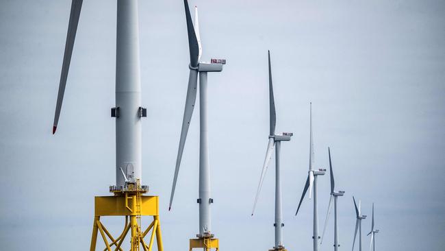 The Seagreen Offshore Wind Farm under construction in the North Sea.Picture: Andy Buchanan/AFP