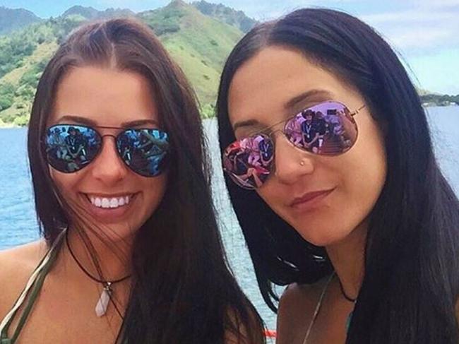 Supplied Facebook image of Mélina Roberge and Isabelle Lagace, a pair of Canadian nationals who allegedly brought 95kgs of cocaine into Australia.