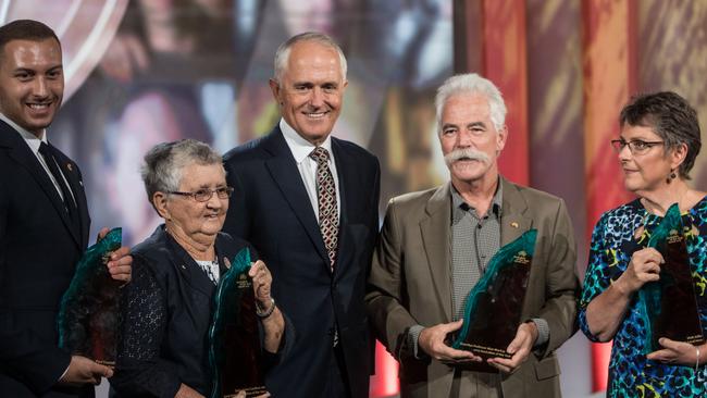 Australian of the Year Emeritus Professor Alan Mackay-Sim Biomedical scientist from Queensland Australian of the Year category Vicki Jellie, community fund raiser for Victoria Australia's Local Hero Category Paul Vasileff South Australian Fashion designer Young Australian of the Year category Sister Anne Gardiner, community Champion from Northern Territory Senior Australia of the Year category Photograph by Andrew Taylor