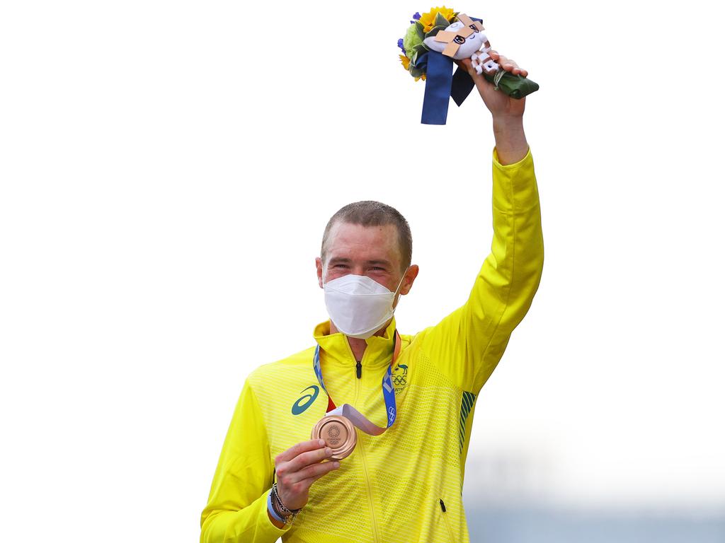 Mr Dennis won a bronze medal at the Tokyo Olympics. Picture: Tim de Waele / Getty Images