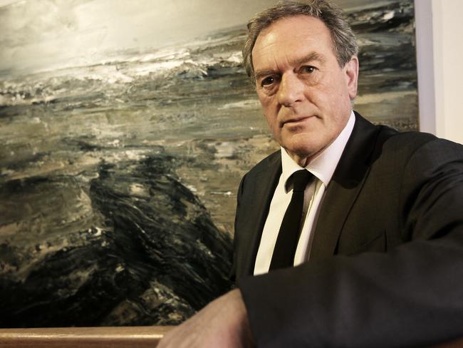 Geoff Dyer at the opening of his 2013 exhibition A Landscape Redefined.
