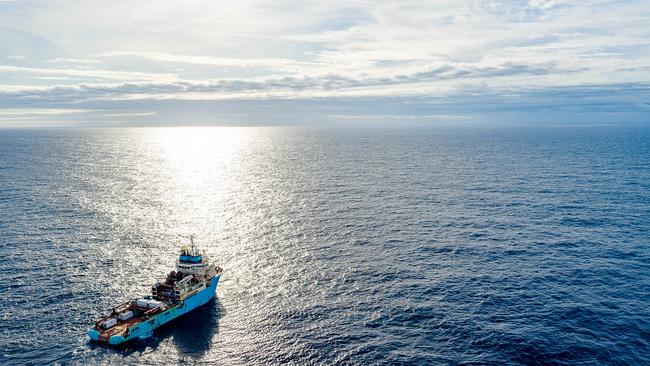 DeepGreen has completed eight exploration campaigns aboard the Maersk Launcher. Picture: DeepGreen